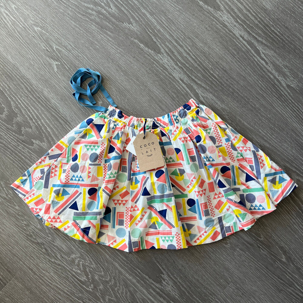 Coco Au Lait Skirt Kids 8 Years Shapes Print